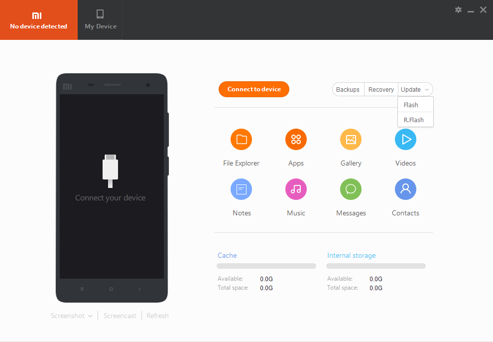 MI PC Suite File Manager