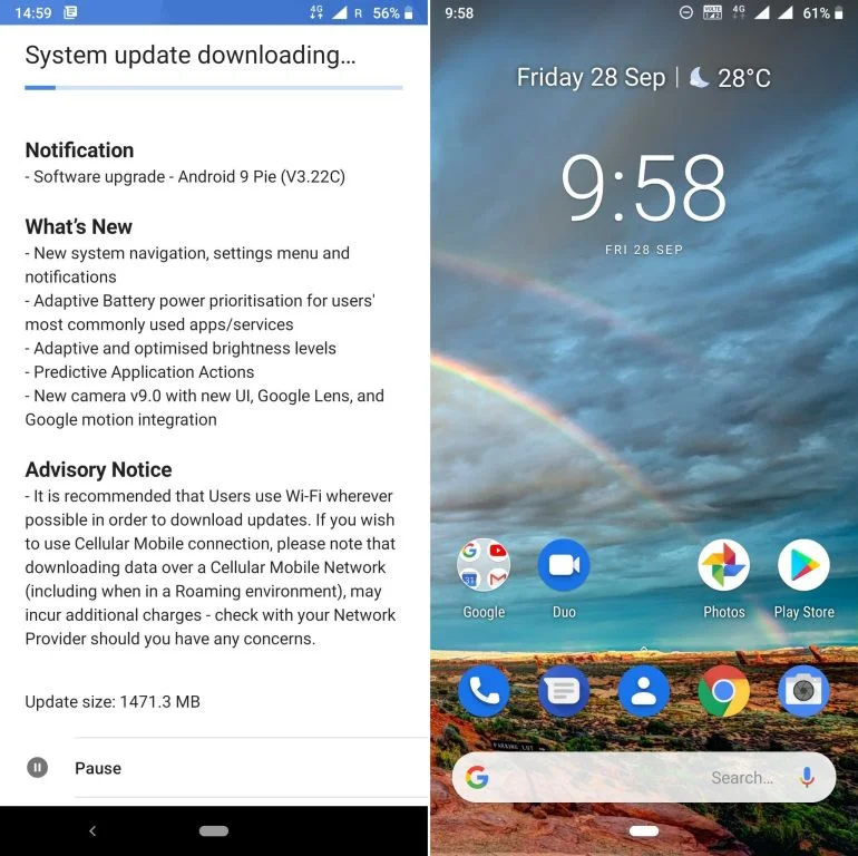 Nokia 7 Plus Pie update