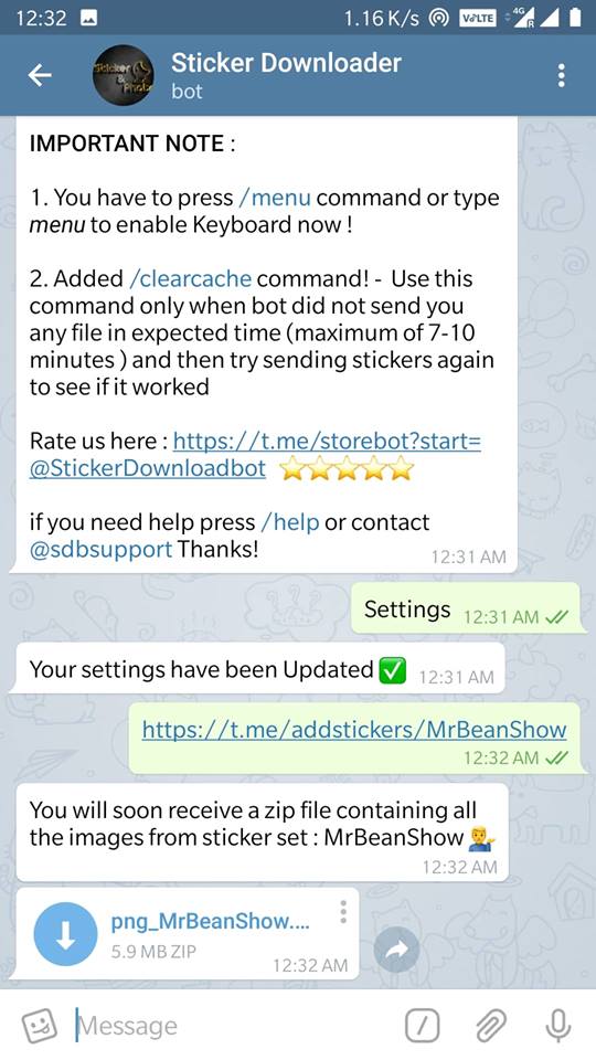 Create WhatsApp stickers from Telegram