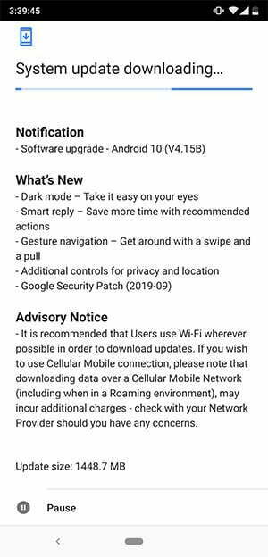 Nokia 8.1 Android 10 OTA Update