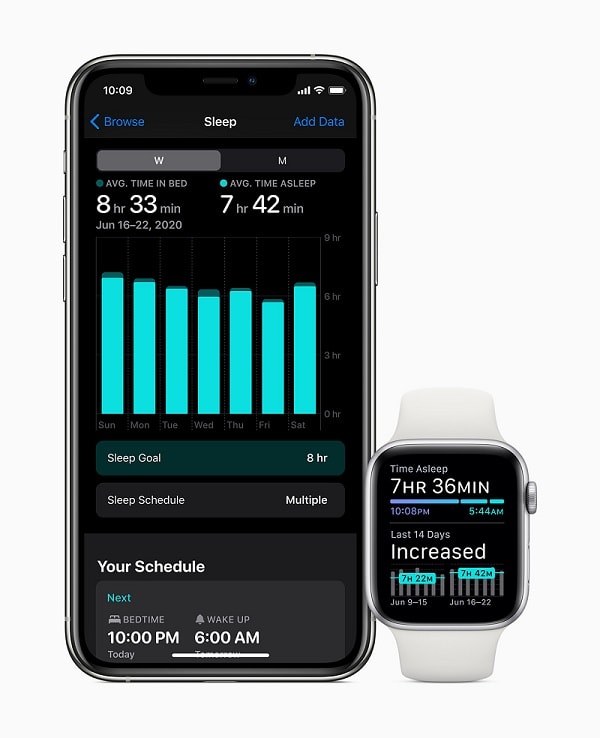 Sleep tracking watchOS 7